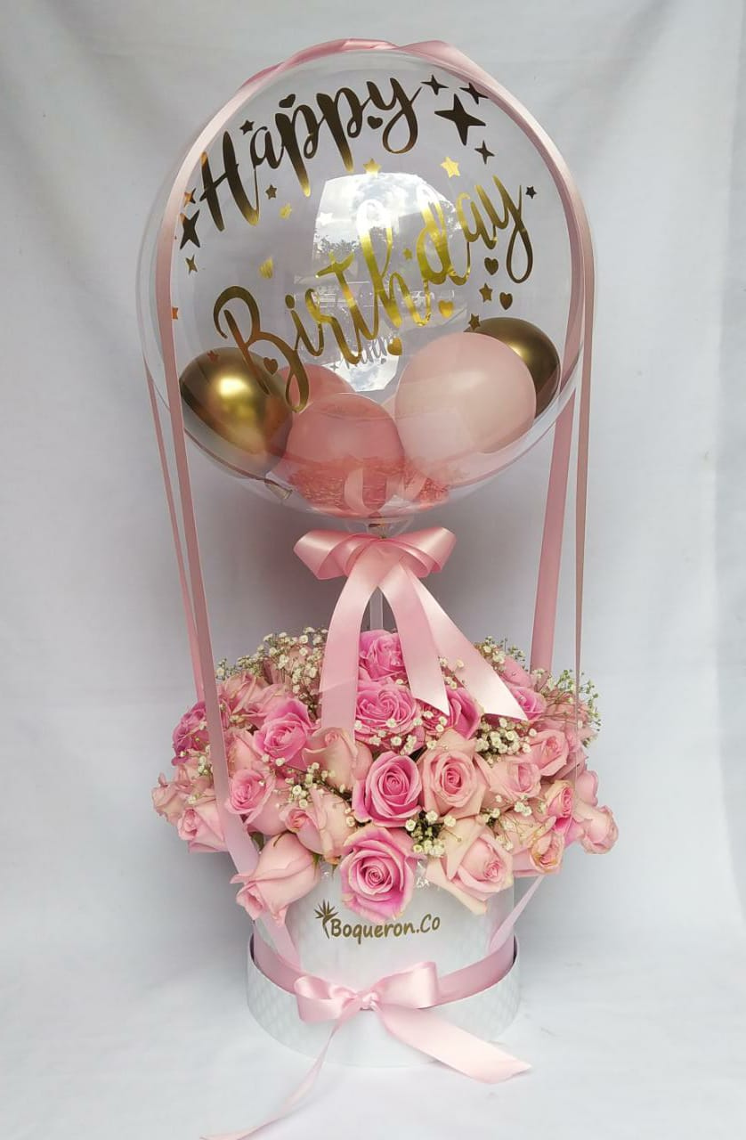 Globo Rosas de Boquerón Flores