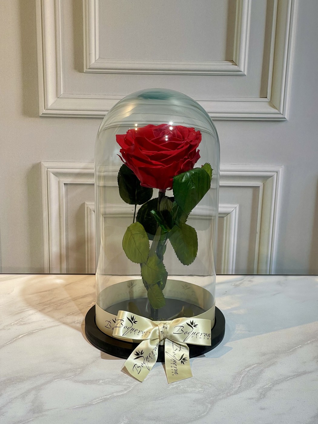 Rosa Preservada de Boquerón Flores